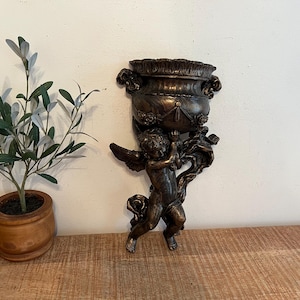 Vintage Cherub Universal 1975 Statary Wall Planter