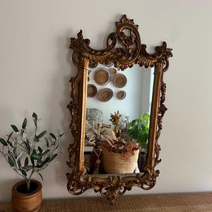 Vintage Gold Ornate Mirror