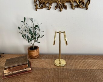 Vintage Brass Double towel holder