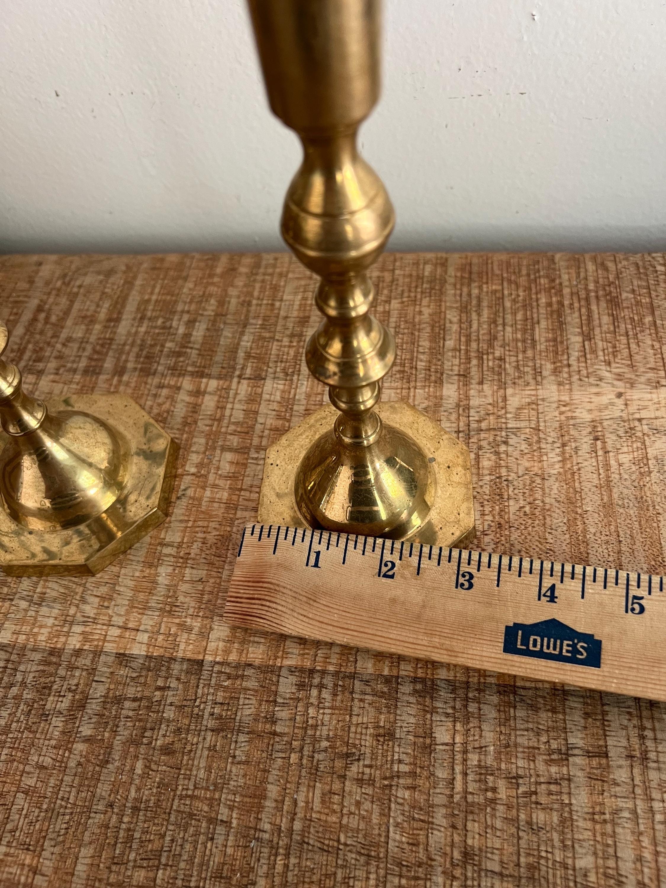 ヴィンテージ真鍮キャンドルスタンド 2個セット - Etsy 日本