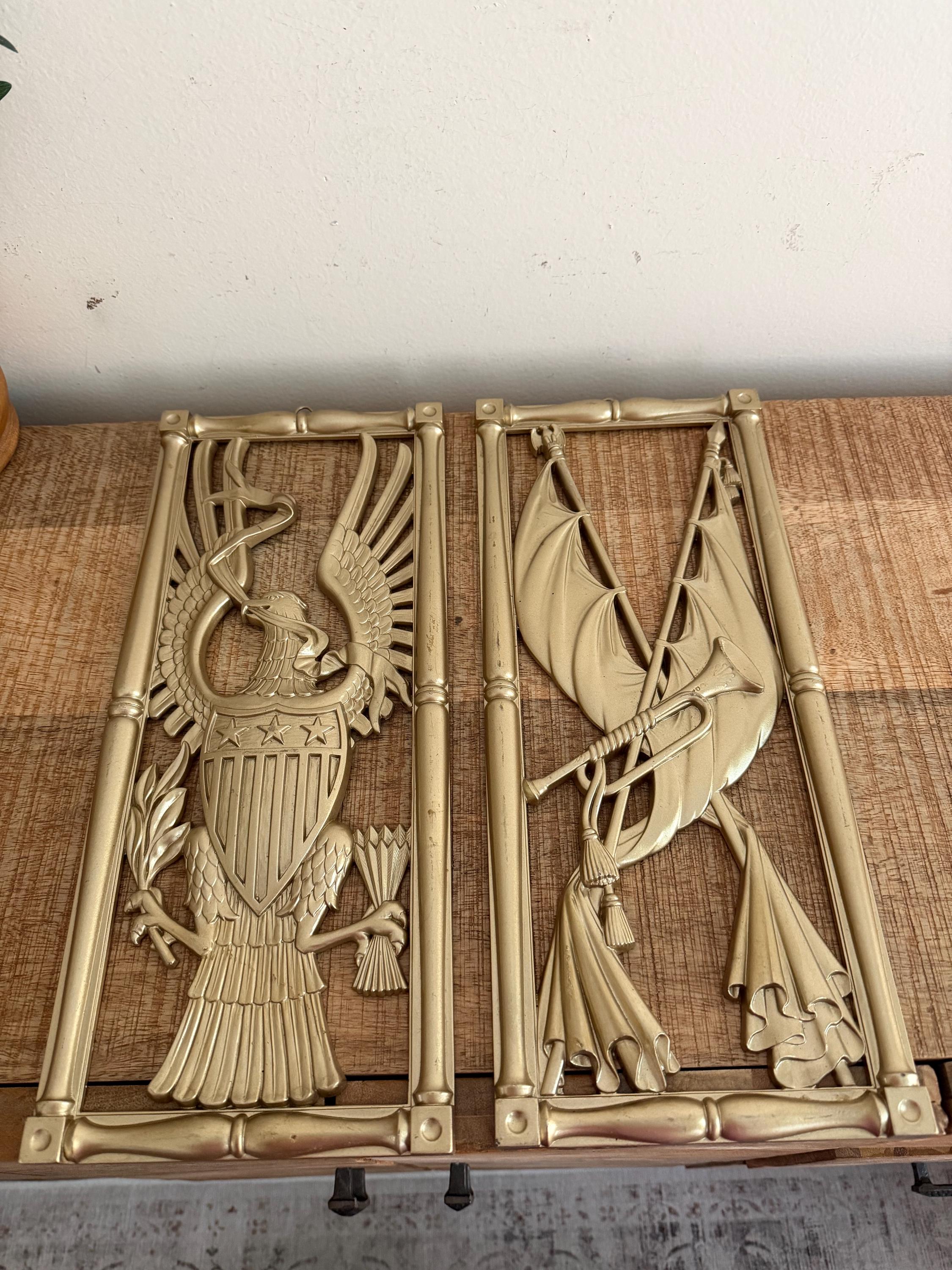 1970s SYROCO USA製 ヴィンテージ壁飾り 鳥と木 Vintage Eagle Syroco Wood Wall Decor Set of 2 - Etsy