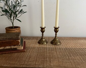 Vintage Brass candlesticks set of 2