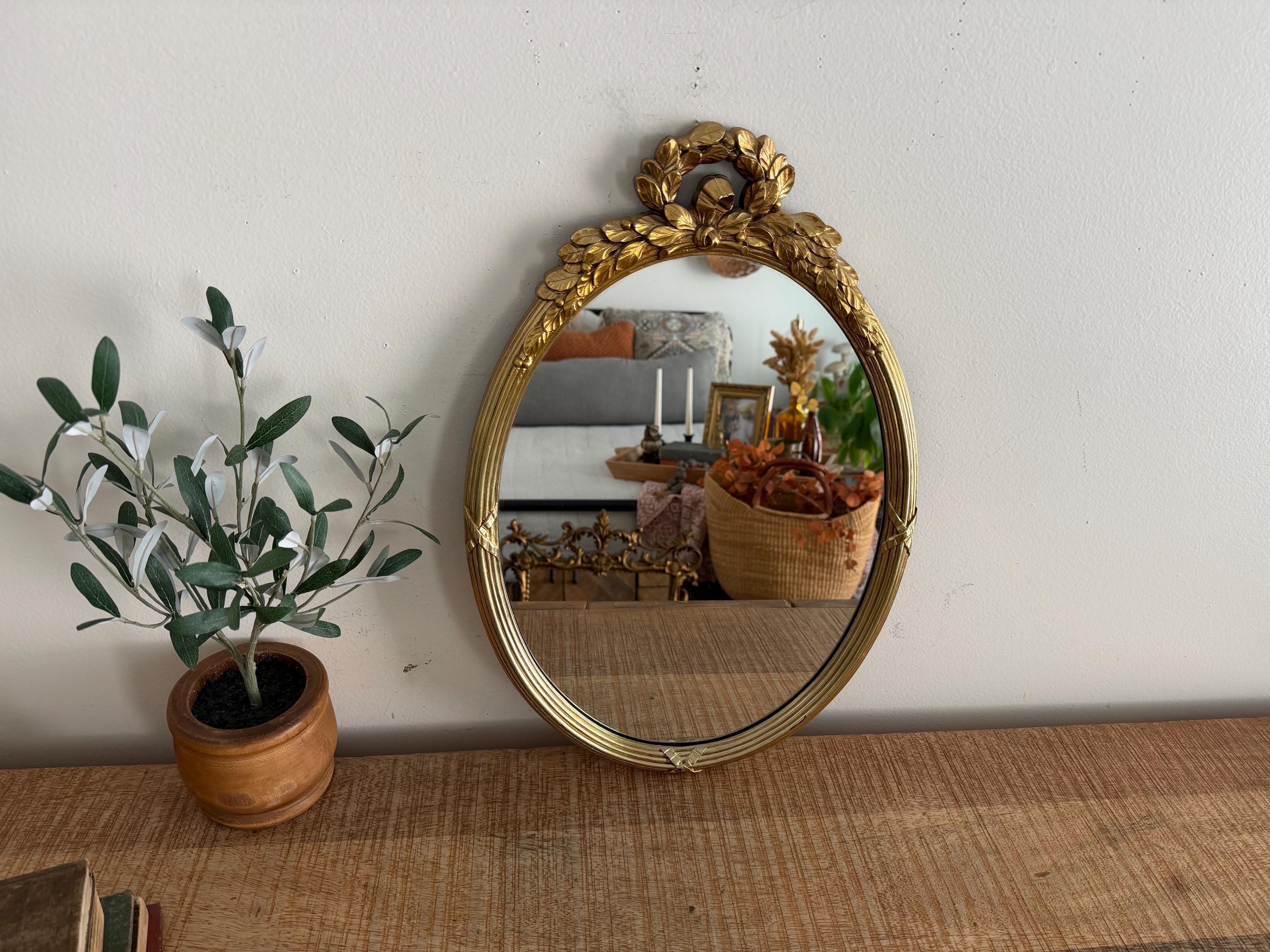 Small gold antique mirror - Etsy 日本