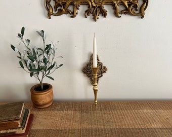 Vintage Gold Ornate Mid Century sconce