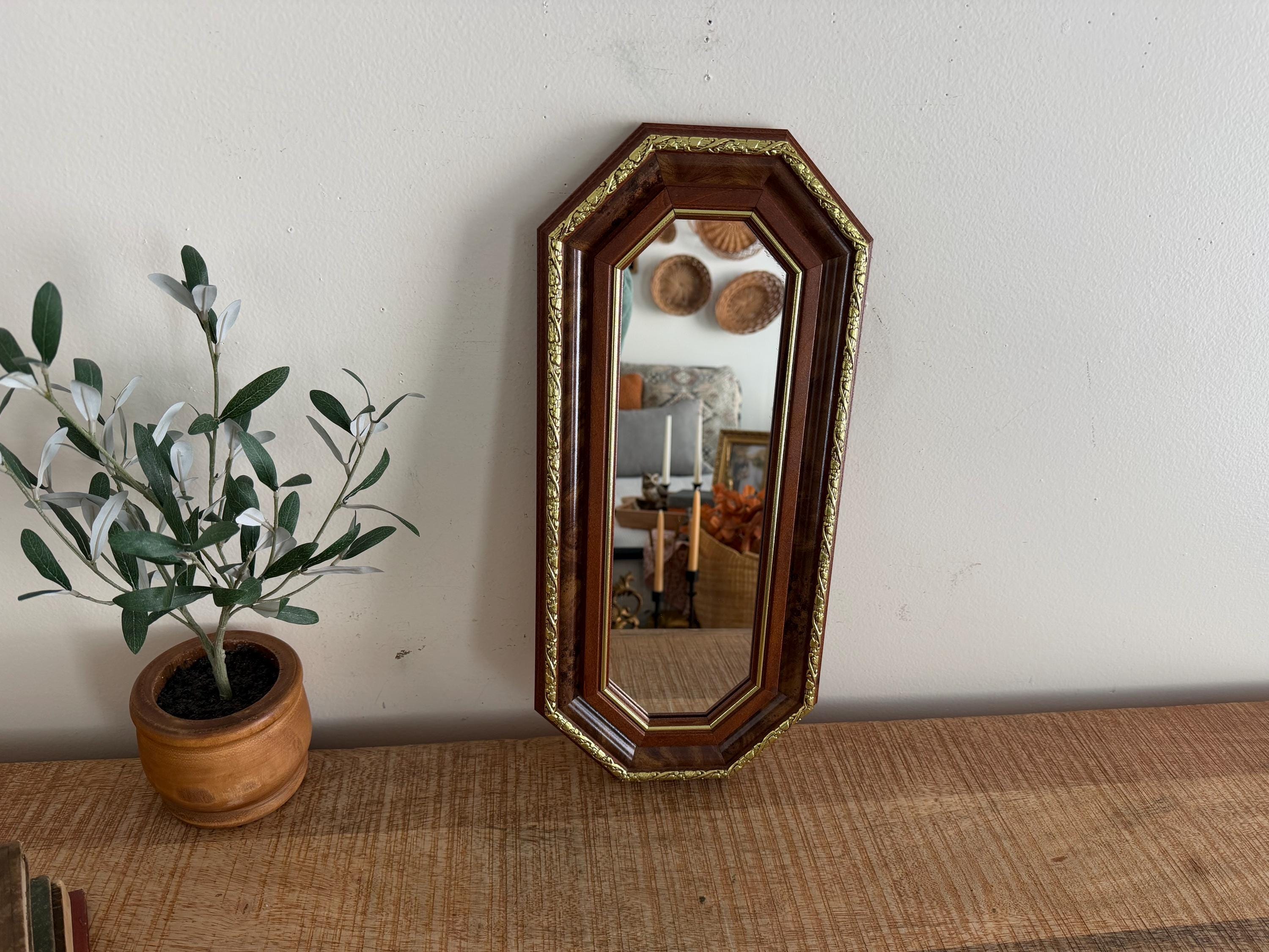 木製アンティーク姿見オクタゴン Vintage Octagonal Mirror - Etsy