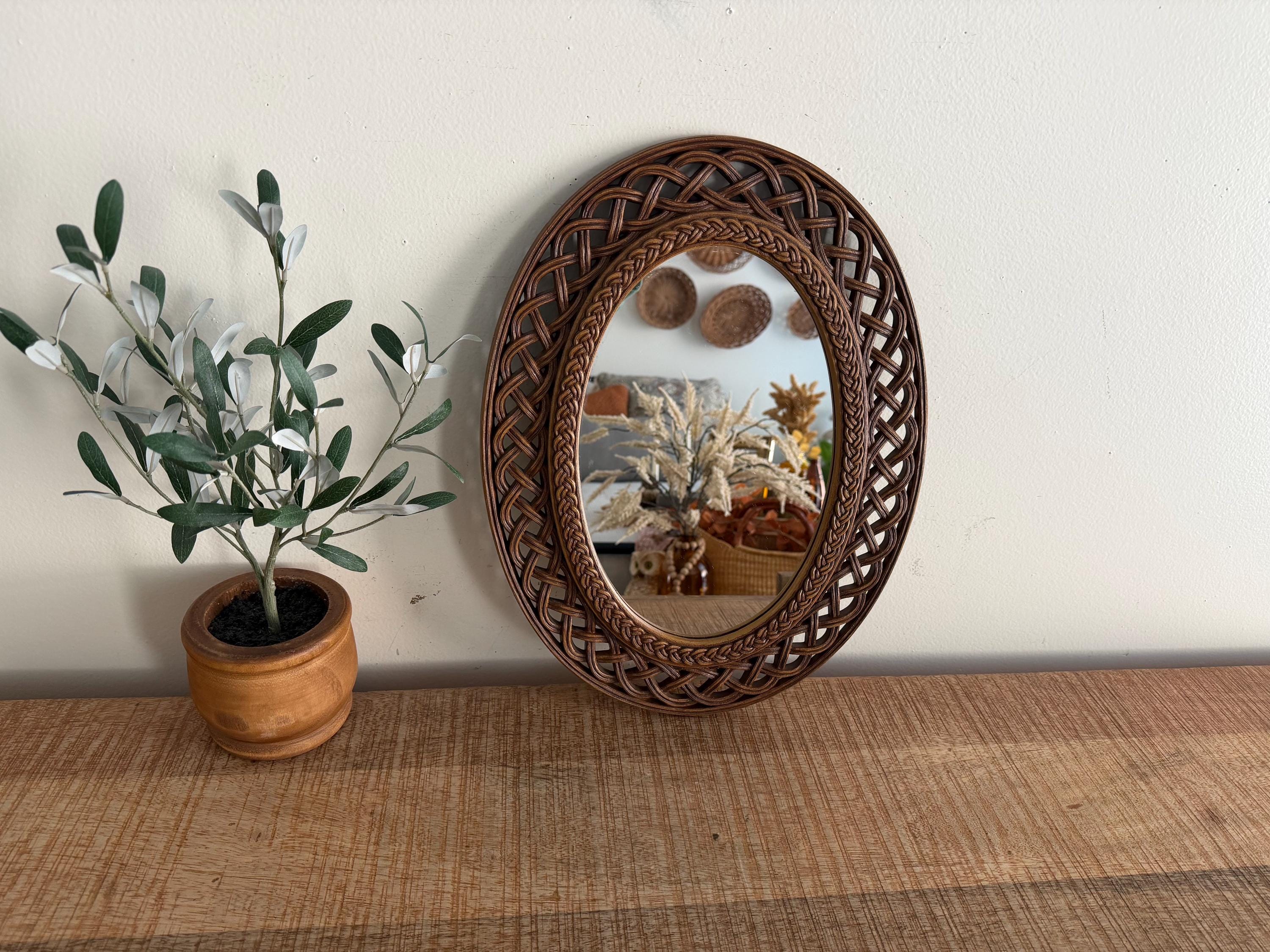 Rattan Mirrors Vintage - Etsy