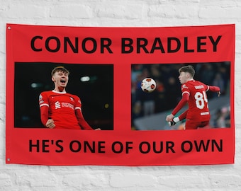 Conor Bradley football flag