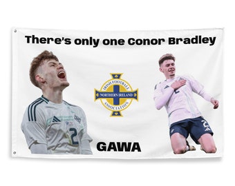 Conor Bradley Northern ireland football flag