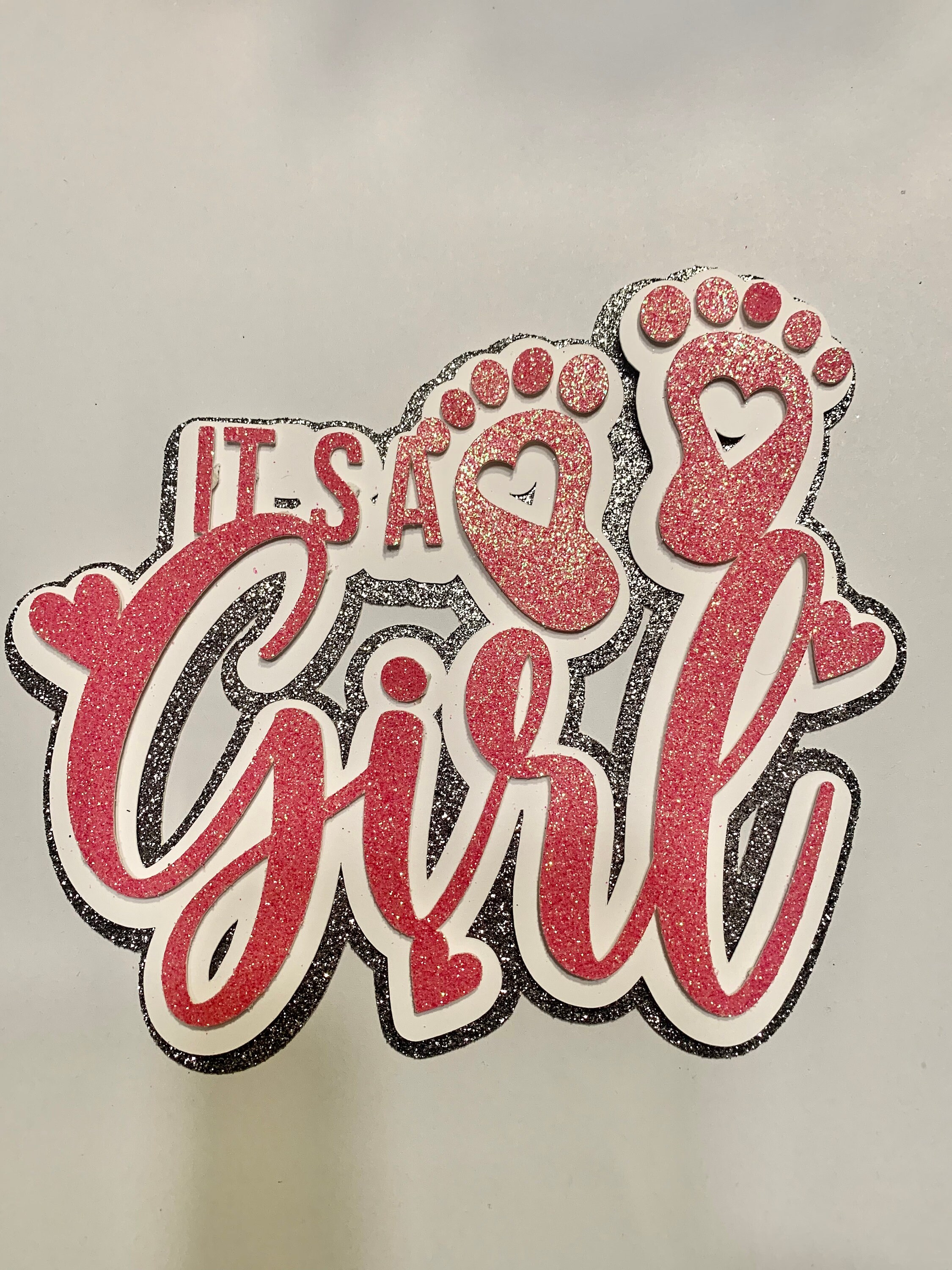 Its a Girl Cake Topper - Etsy