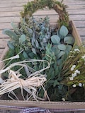 Christmas Wreath Making Kit, Eucalyptus and Fir DIY Christmas wreath