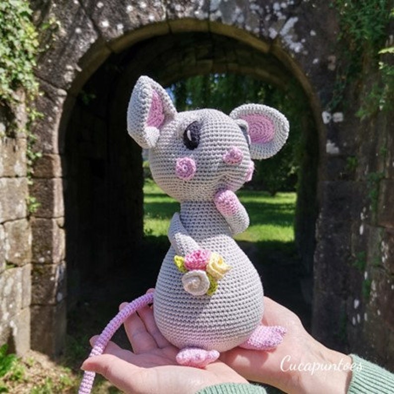 Patrón amigurumi a crochet Bianca, la ratita imagen 3