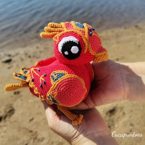 Amigurumi crochet pattern &quot;Fenix, the fire bird&quot;
