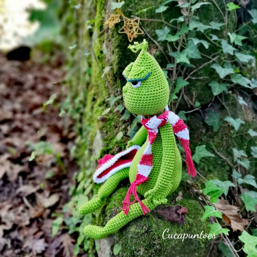 Squishy the Grinch How the Grinch Stole Christmas Whoville Squishmallow  Crochetmallow Pillow Handmade Crochet Amigurumi Plush Toy 