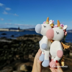 Amigurumi crochet pattern Teo, the unicorn image 3