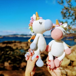 Amigurumi crochet pattern Teo, the unicorn image 2