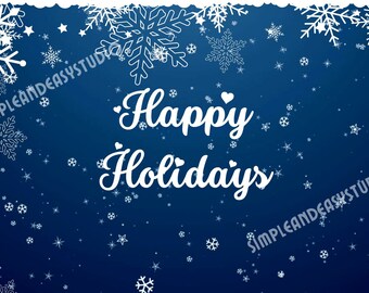 7x geanimeerde kerstsneeuwschermen | Naadloze looping