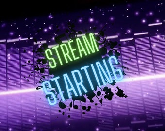 x5 Twitch OBS-geanimeerde scènes met muziekthema + statica