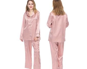 Silk Pajamas Etsy
