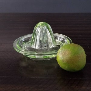 Vintage Uranium Glass Juicer-Green Depression Glass-Vintage Green Colored-FREE SHIPPING