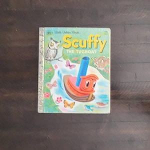 1979 Scuffy the Tugboat-21st Printing-A Little Golden Book-FREE SHIPPING