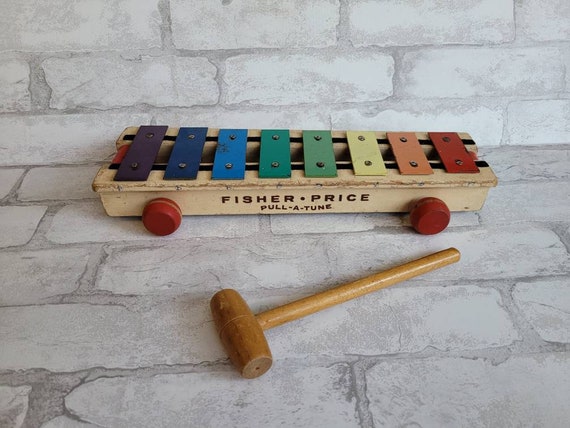 Vintage Fisher Price Pull A Tune Xylophone freeshipping Etsy