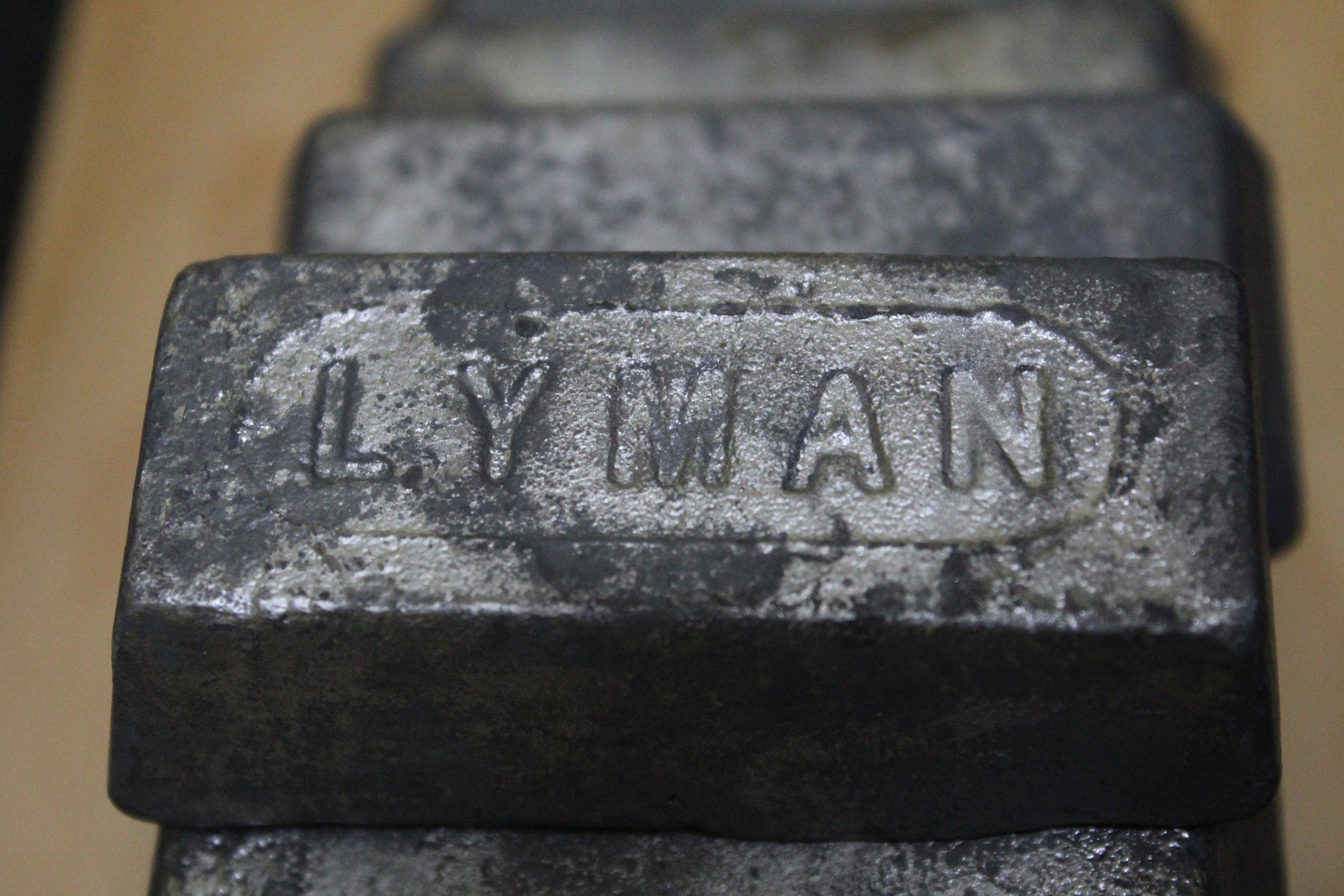 Two Lyman onepound lead ingots Etsy
