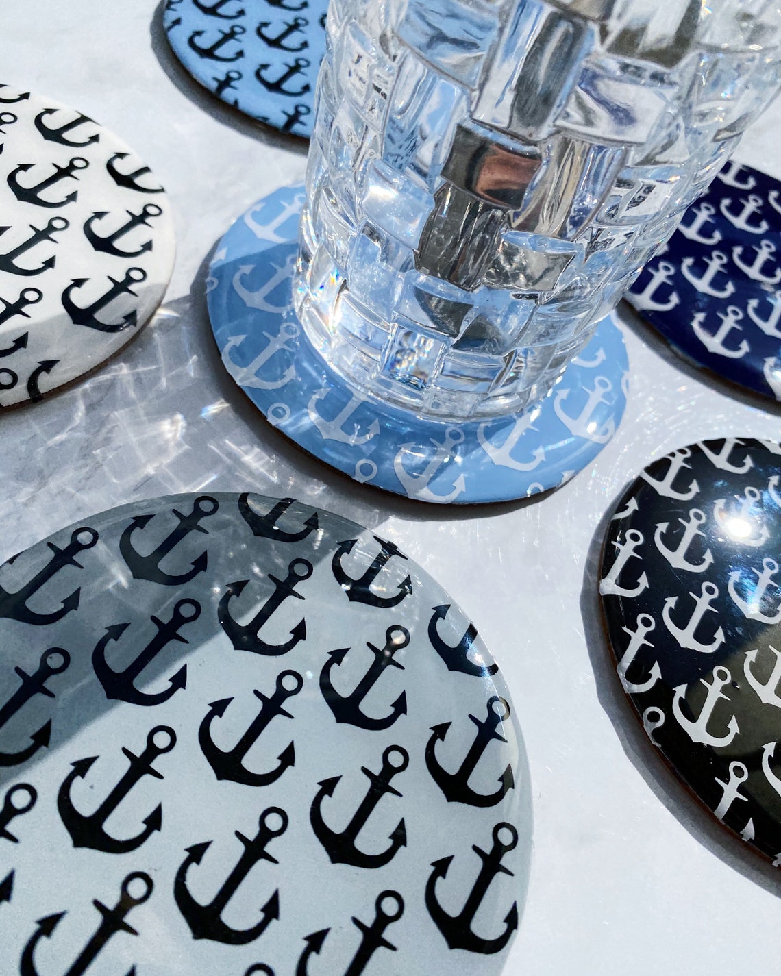 Coasters for glasses coasters resin beach decoration gift | Etsy