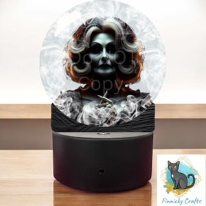 Fortune Teller Crystal Ball png - Sublimation Designs - Acrylic Light Base - Halloween Decor - Night Light