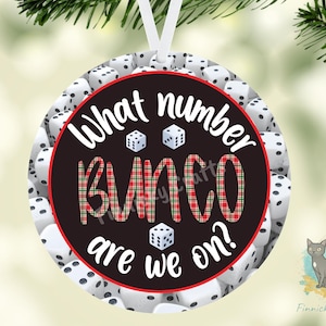 Bunco Ornament Design Bundle, PNG, Digital Download image 3