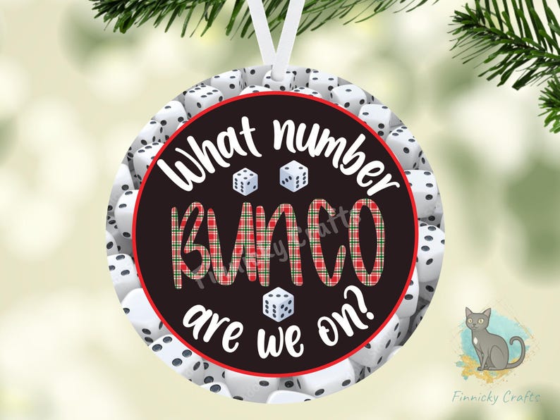 Bunco Ornament Design Bundle, PNG, Digital Download image 3