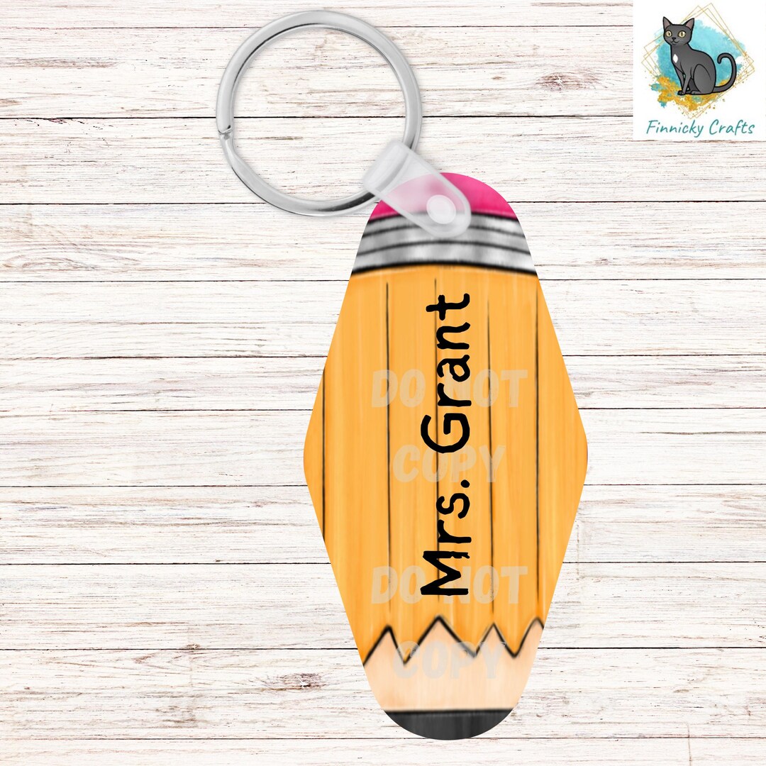 School, Teacher Keys, Sublimation, Digital, PNG Design, Keychain, Hotel ...