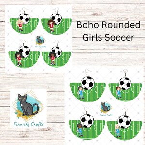 Boho Rounded Bundle, Soccer, Girls, Sports, Sublimation, Digital, PNG, Design, Download