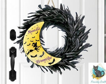 Witch's Moon Sublimation Design, Halloween Tiered Tray Decor (Digital Download)