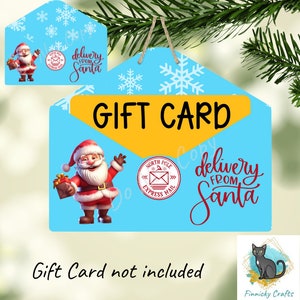 Carta de Navidad, Carta de Papá Noel, Portatarjetas de regalo, Sublimación, Diseño digital, PNG, Descargar, Decoración, Colgador de puerta, Adorno