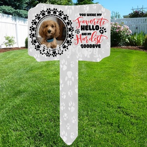 Dog Memorial Garden Stake, Sublimation, Customizable, Add Picture, Design png