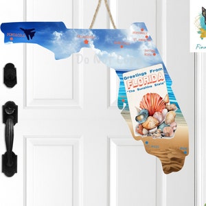 Forma dello Stato della Florida, Spiaggia, Principali città, Sublimazione, PNG, Download digitale, Orecchini, Appendiporta, Decorazione, Ornamento