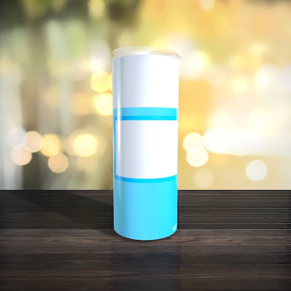 Customizable Spray Can Tumbler Template - Be Gone Template - Blue - Digital Design - Sublimation Tumbler