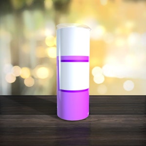Customizable Spray Can Tumbler Template - Be Gone Template - Purple - Digital Design - Sublimation Tumbler