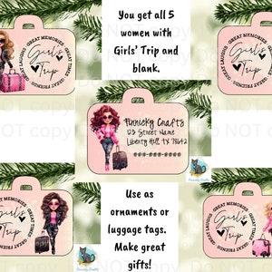 Suitcase, Luggage, Girls Trip, Sublimation, Luggage Tag, Digital, PNG, Design, Download Only, Ornament, Decoration, Sign
