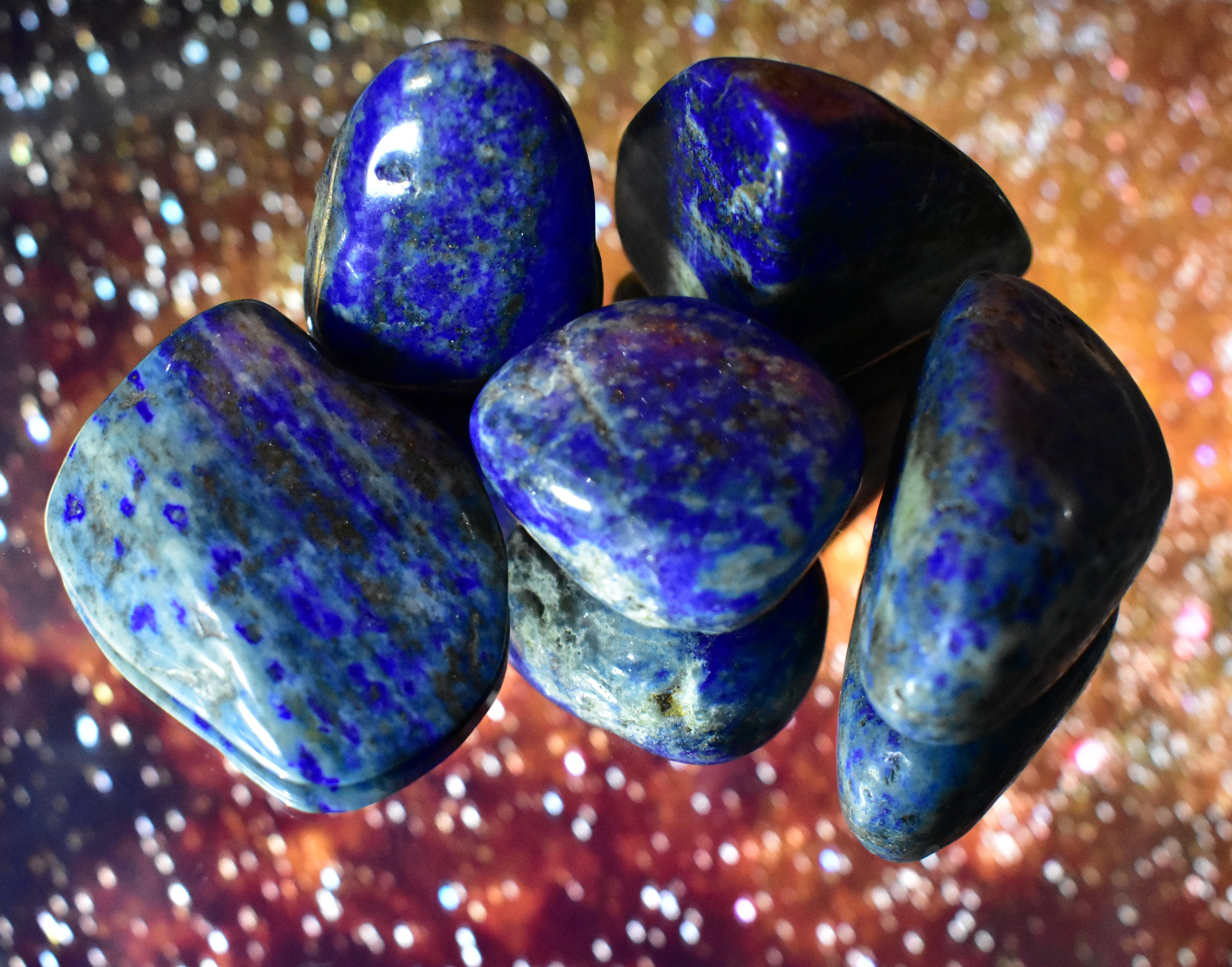Reiki Charged PREMIUM Lapis Lazuli Healing Crystal Tumblestone