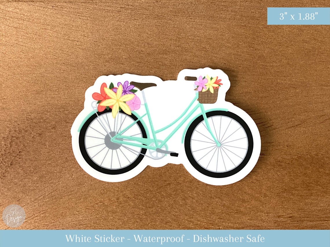 Bicycle Sticker Etsy