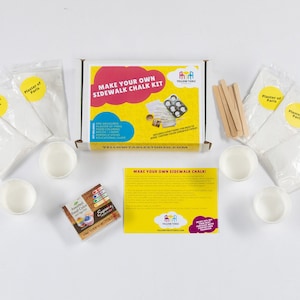 DIY Chalk Kit, Make Your Own Sidewalk Chalk Kit, Craft Kit, Kid Craft Project, Art Homeschool, Imaginative Play, Kids Quarantine Gift