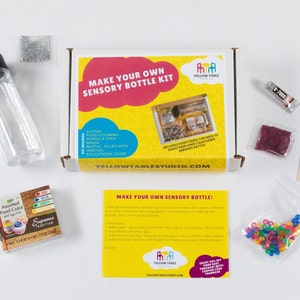 Bottiglia sensoriale fai-da-te / Giocattoli sensoriali Autismo / Kit artigianali per bambini / Bottiglia calma per bambini / Kit sensoriale Montessori / Bottiglia antistress