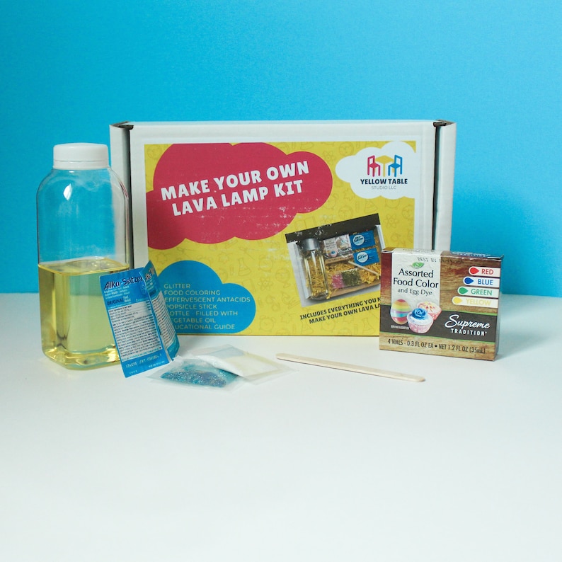DIY Lava Lamp Kit, Homemade Lava Lamp Kit, Science Kid Kit, Kid