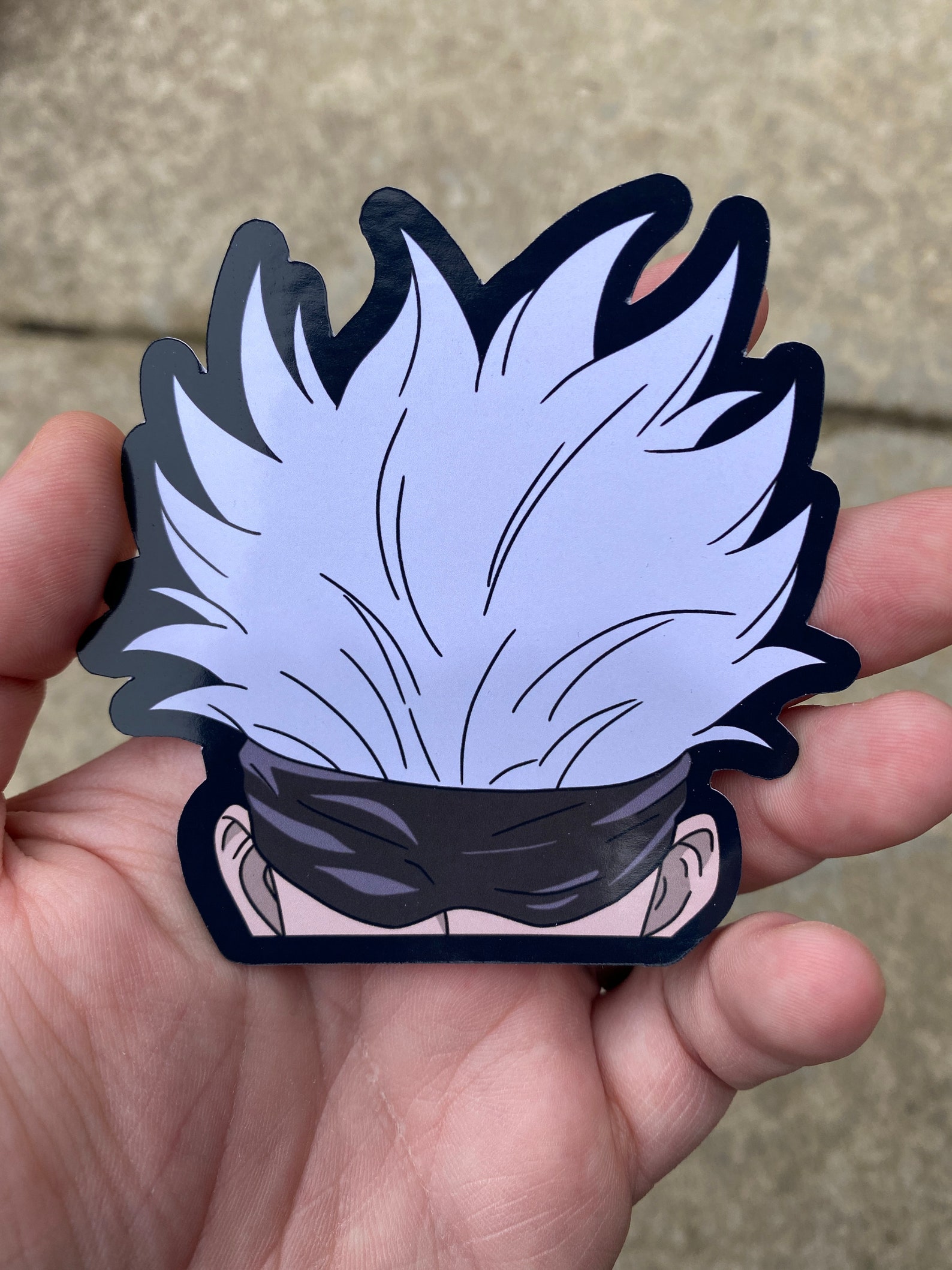 Satoru Gojo Peeker Sticker Jujutsu Kaisen | Etsy