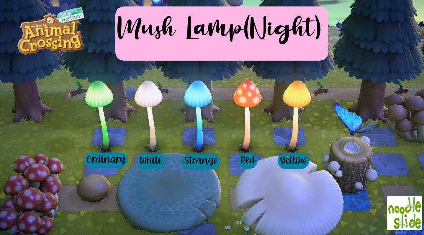 ACNH Mushroom Items Mush Furniture Animal Crossing New
