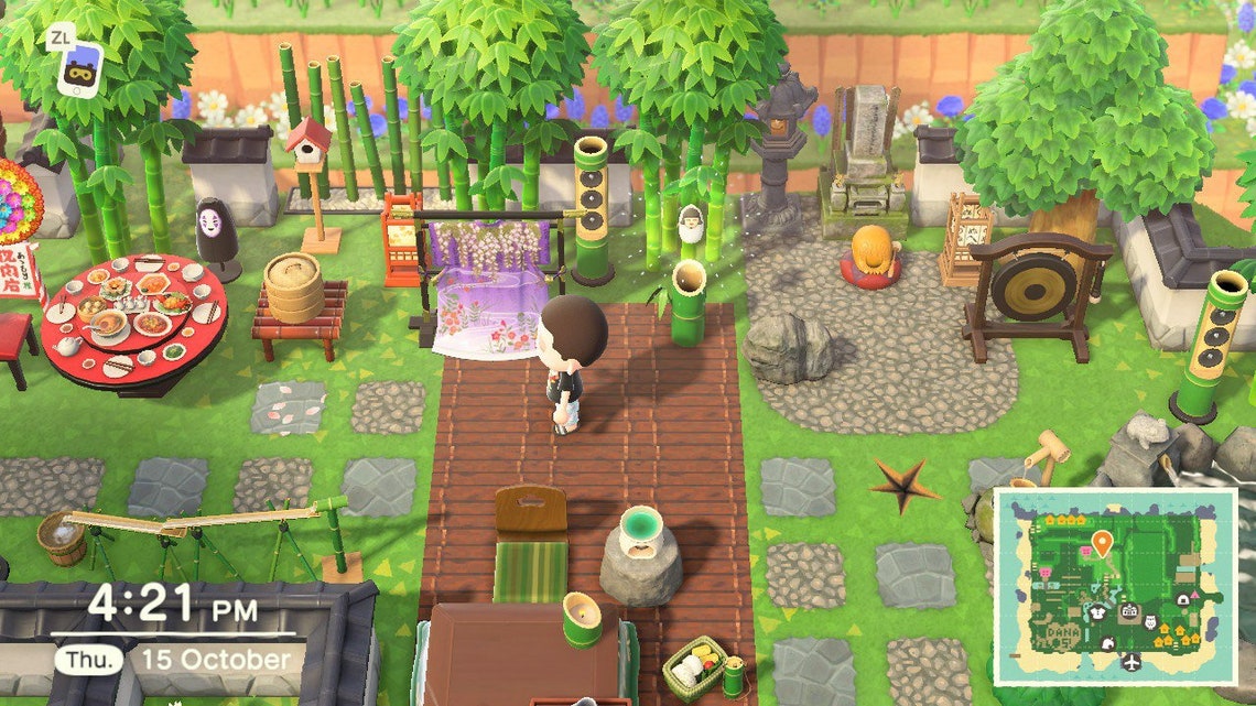 ACNH Bamboo/Spring Bamboo Furniture Set Items Animal Crossing Etsy