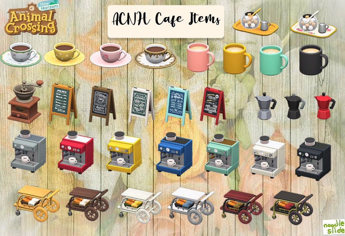 ACNH Cafe Coffee Shop Items Furniture Coffee Cup/Menu Etsy