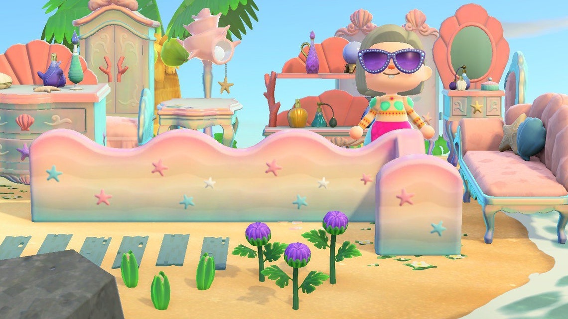 ACNH Mermaid Furniture Full Set Animal Crossing Items Etsy