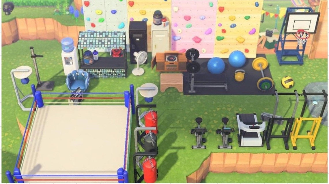 ACNH Gym Exercise Fitness Items Furniture Animal Crossing Etsy
